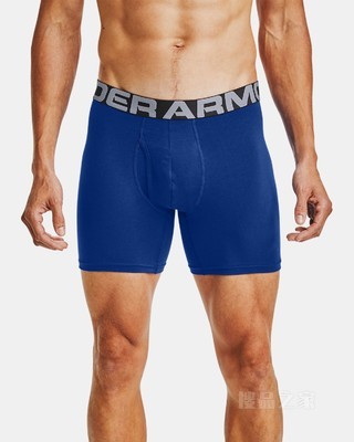 男士Charged Cotton® 6英寸Boxerjock内裤—3条装