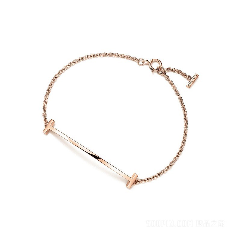 Tiffany T 系列 18K 玫瑰金 Smile 手链