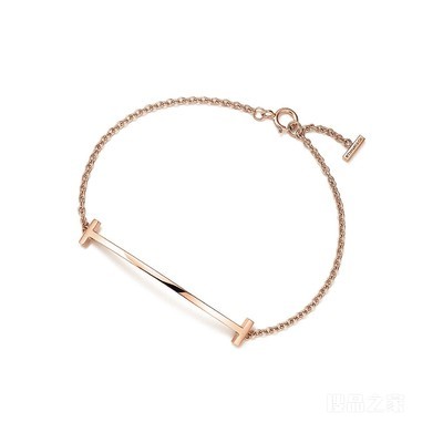 Tiffany T 系列 18K 玫瑰金 Smile 手链