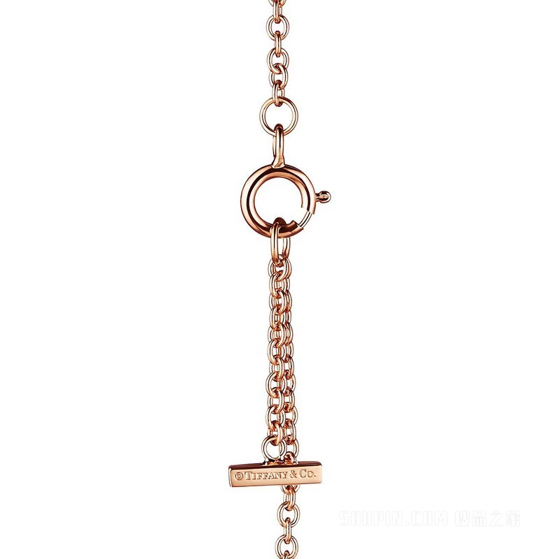 Tiffany T 系列 18K 玫瑰金 Smile 手链