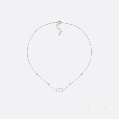 Petit CD 项链 银色饰面金属