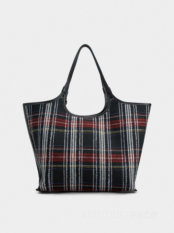 Grand Vivier中号织物购物手袋 彩色