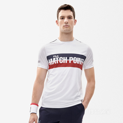 FILA 男士复古网球套装速干网球POLO