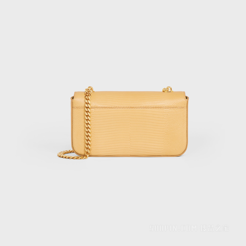 TRIOMPHE蜥蜴皮革链条肩背包 24155