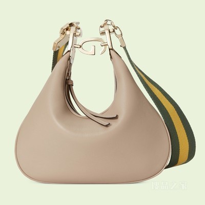 Gucci Attache系列小号肩背包 燕麦色皮革