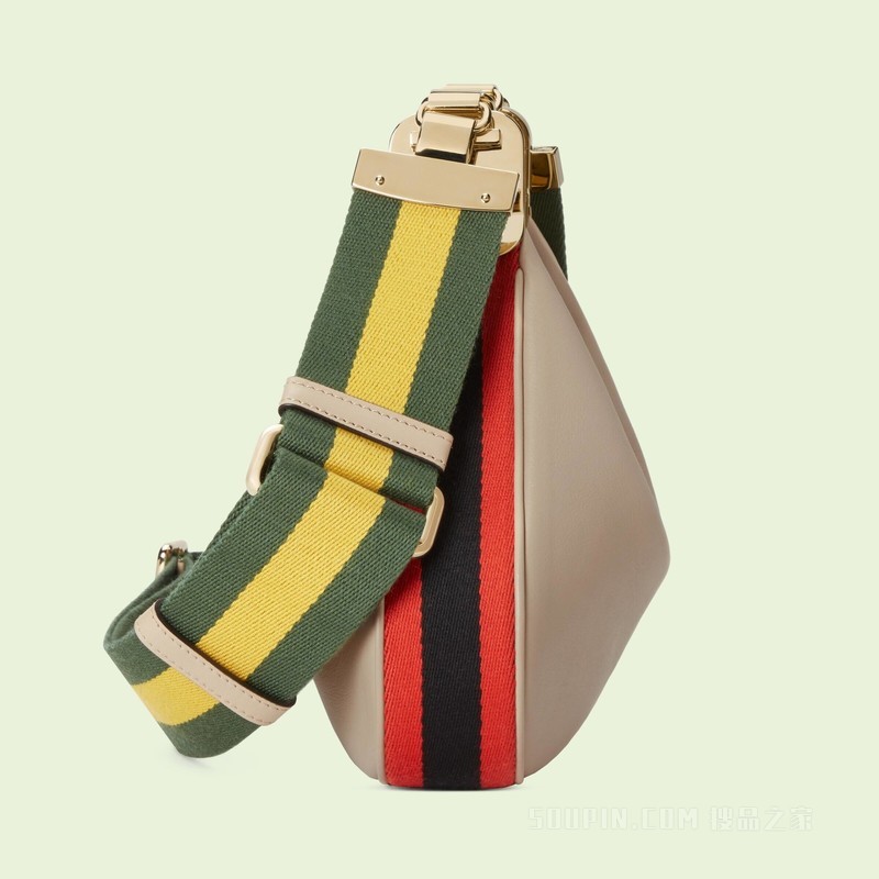Gucci Attache系列小号肩背包 燕麦色皮革