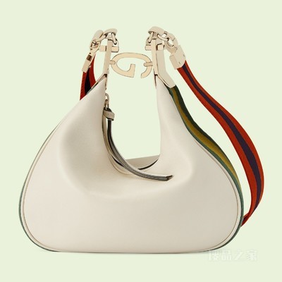 Gucci Attache系列小号肩背包 白色皮革