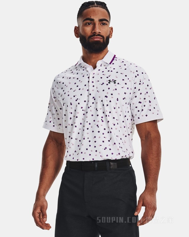 男士UA Iso-Chill Floral Polo衫