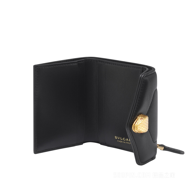 Serpenti Reverse系列 三折钱夹