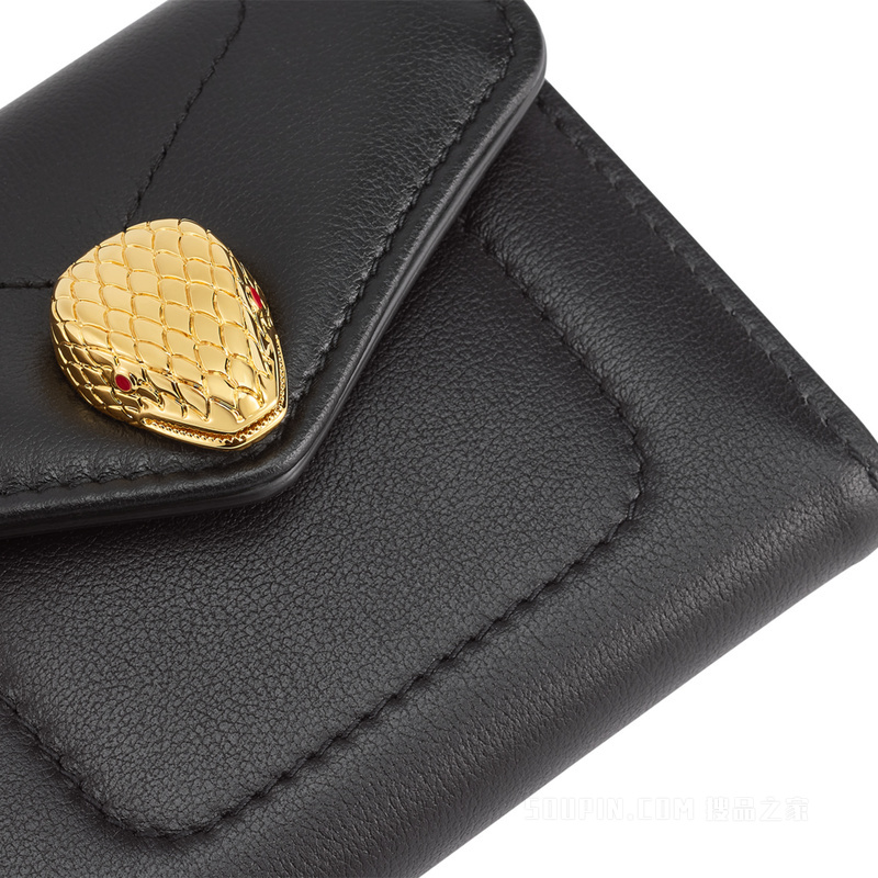 Serpenti Reverse系列 三折钱夹