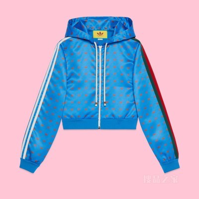 adidas x Gucci联名系列拉链夹克 蓝色