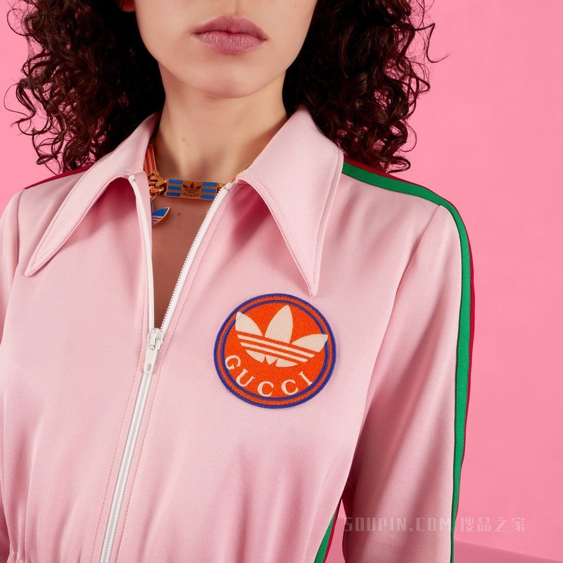 adidas x Gucci联名系列连体裤 粉色