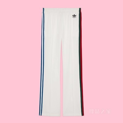 adidas x Gucci联名系列慢跑喇叭裤 白色