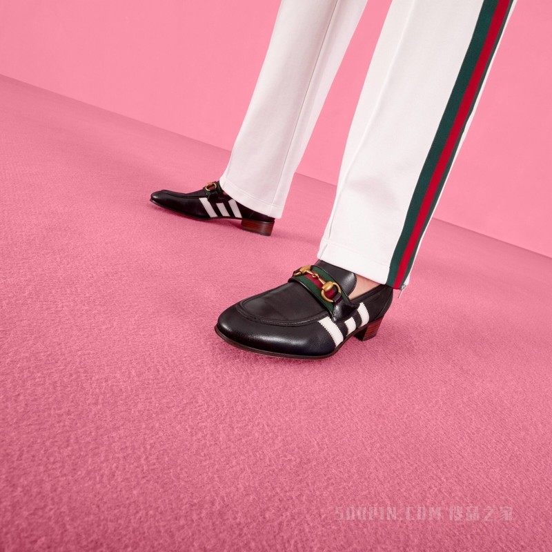adidas x Gucci联名系列慢跑喇叭裤 白色