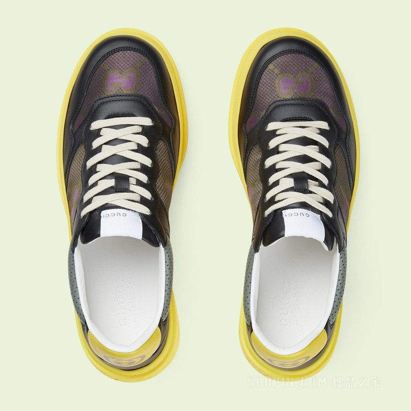 男士GG运动鞋 光泽Supreme帆布