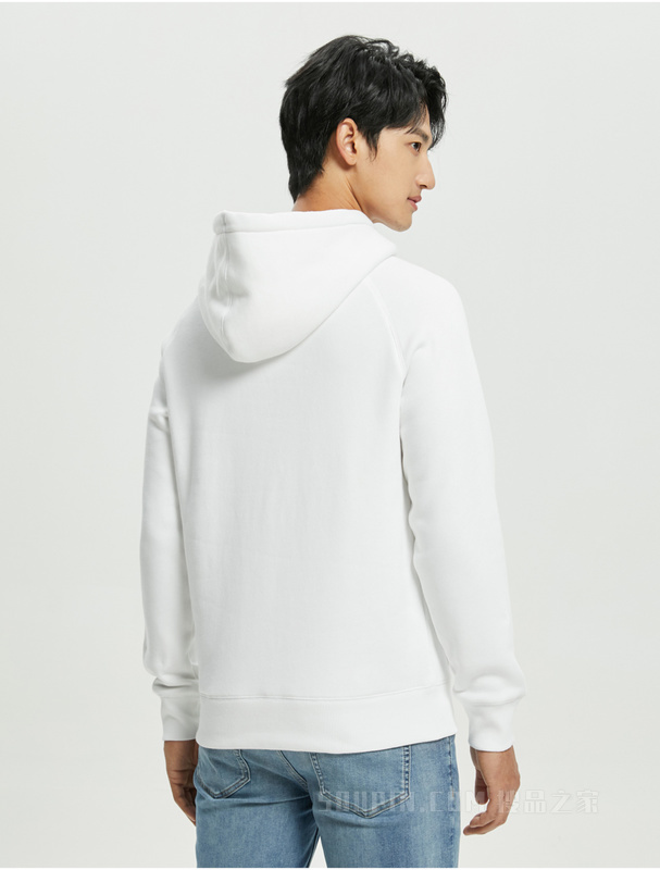 Calvin Klein 22秋冬新款男士时尚刺绣印花LOGO连帽加绒卫衣J322332