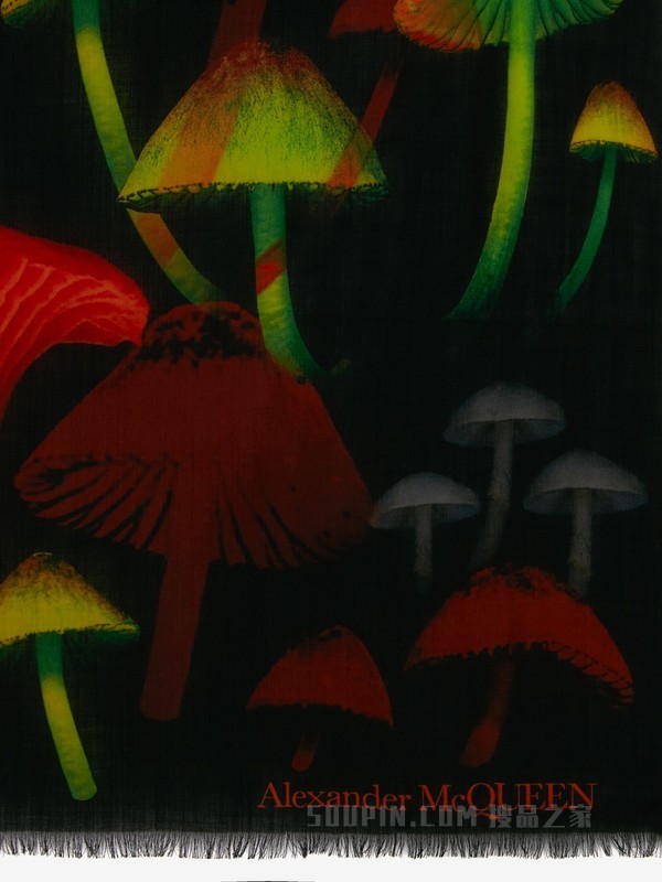 Psychedelic Mushroom披肩