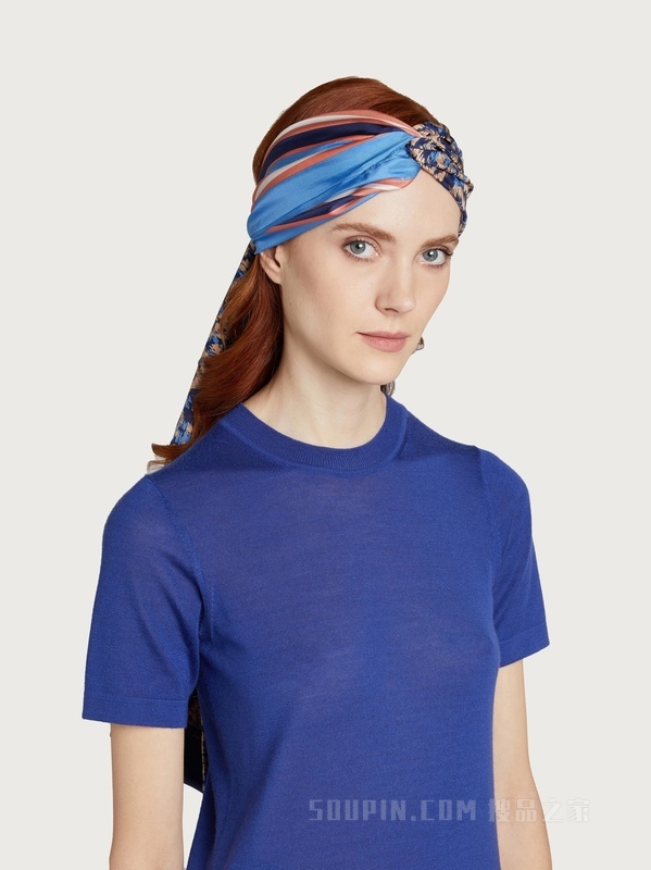 动物印花窄带束发带