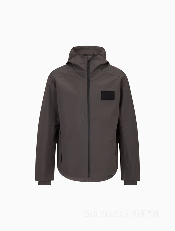 Calvin Klein 22早秋新款男士简约LOGO贴片立领连帽单夹克J322319