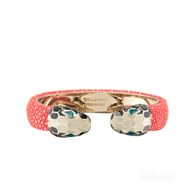 Serpenti Forever 皮革手镯