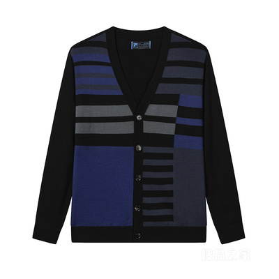 男子高端商务编织外套