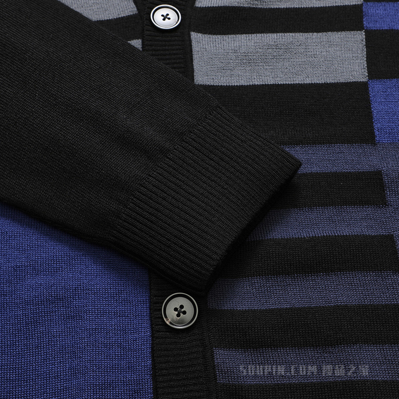 男子高端商务编织外套