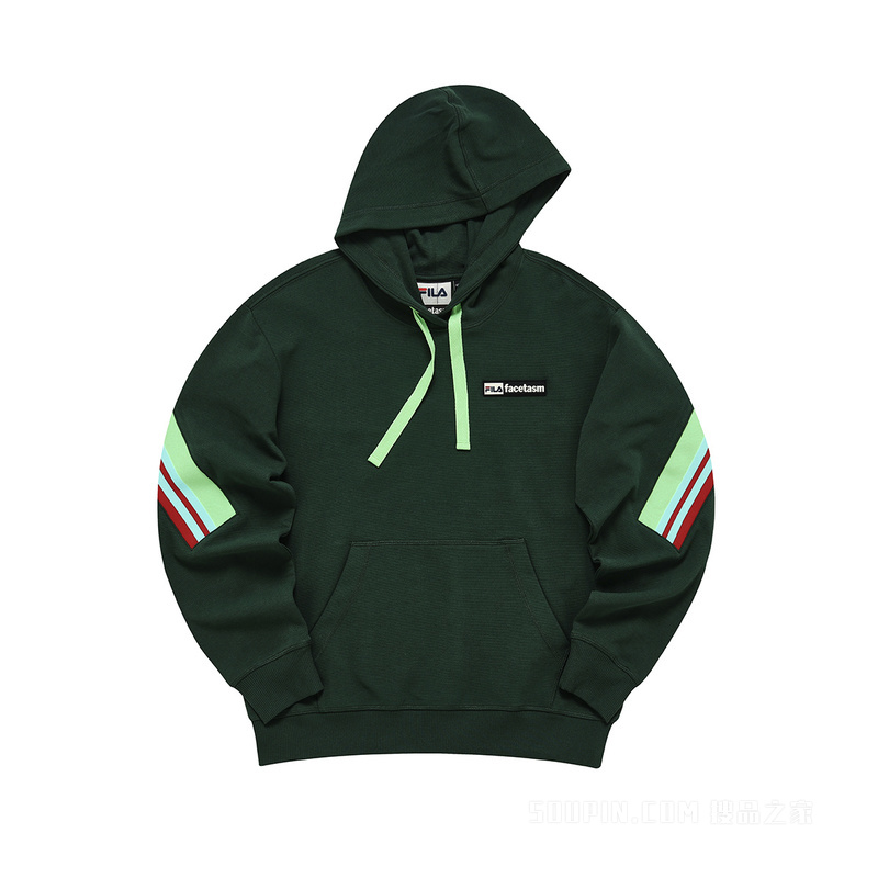 FILA X FACETASM联名女子针织连帽上衣