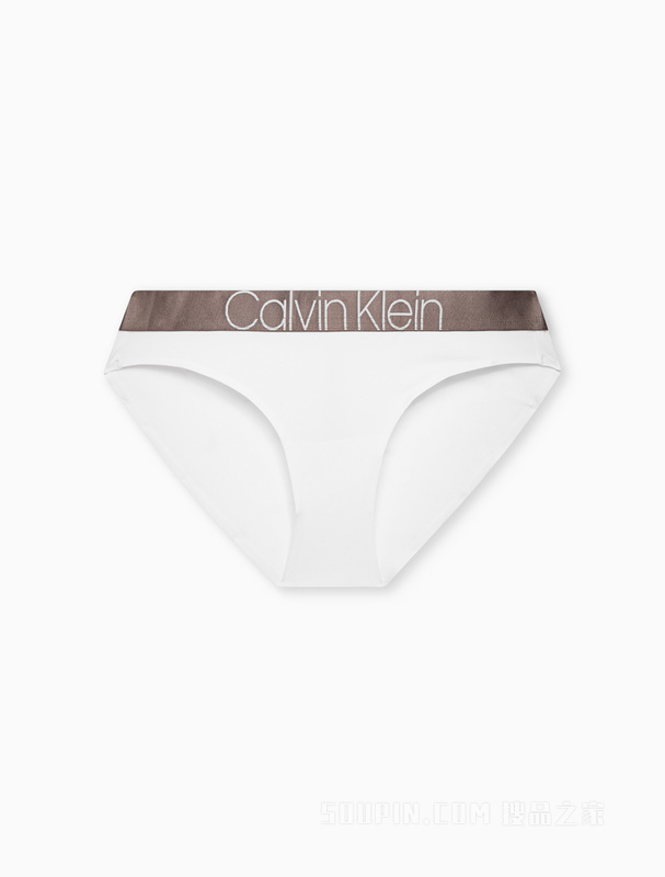 【炫光引力带】Calvin Klein 22早秋新款女士光泽LOGO细滑比基尼内裤QF6257AD