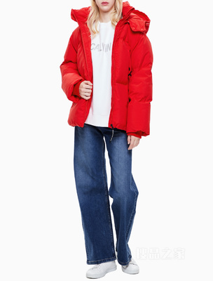 Calvin Klein女装保暖短款羽绒服外套 J212449
