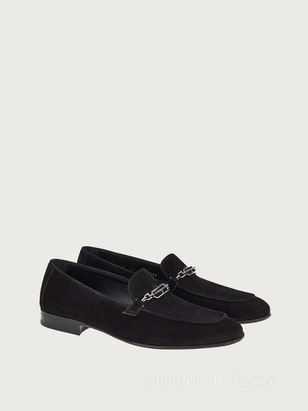 FERRAGAMO链饰莫卡辛鞋