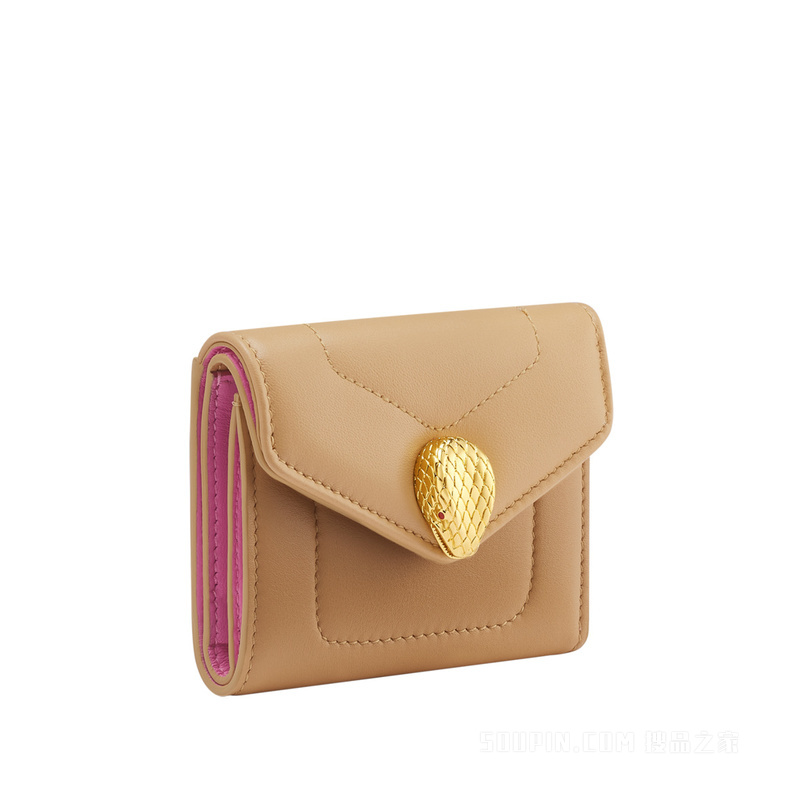 Serpenti Reverse系列 三折钱夹