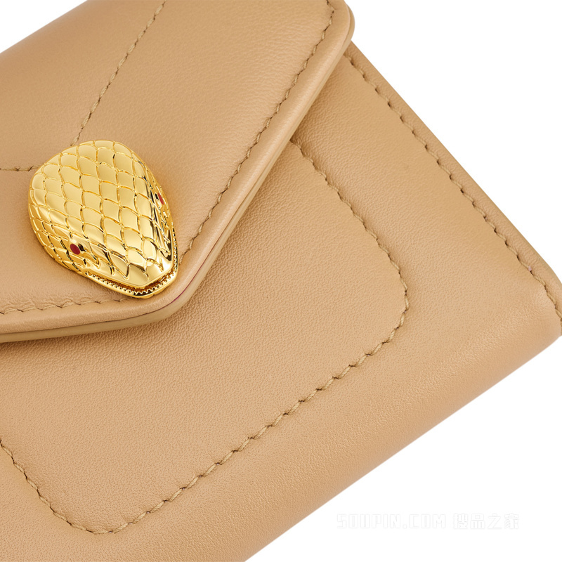 Serpenti Reverse系列 三折钱夹