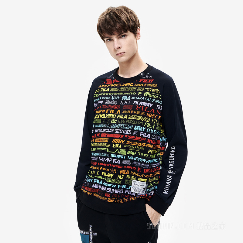 FILA × MAISON MIHARA YASUHIRO联名男子套头卫衣