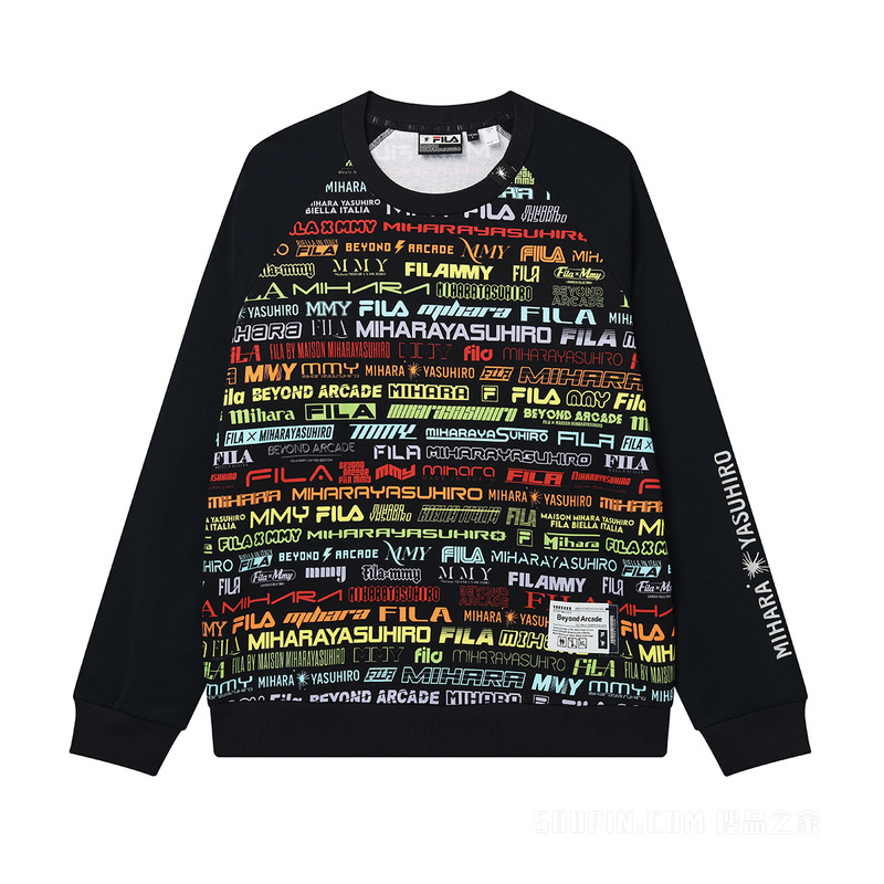FILA × MAISON MIHARA YASUHIRO联名男子套头卫衣