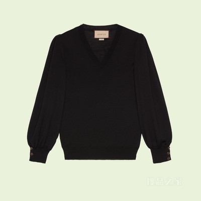 超细羊毛毛衣 黑色