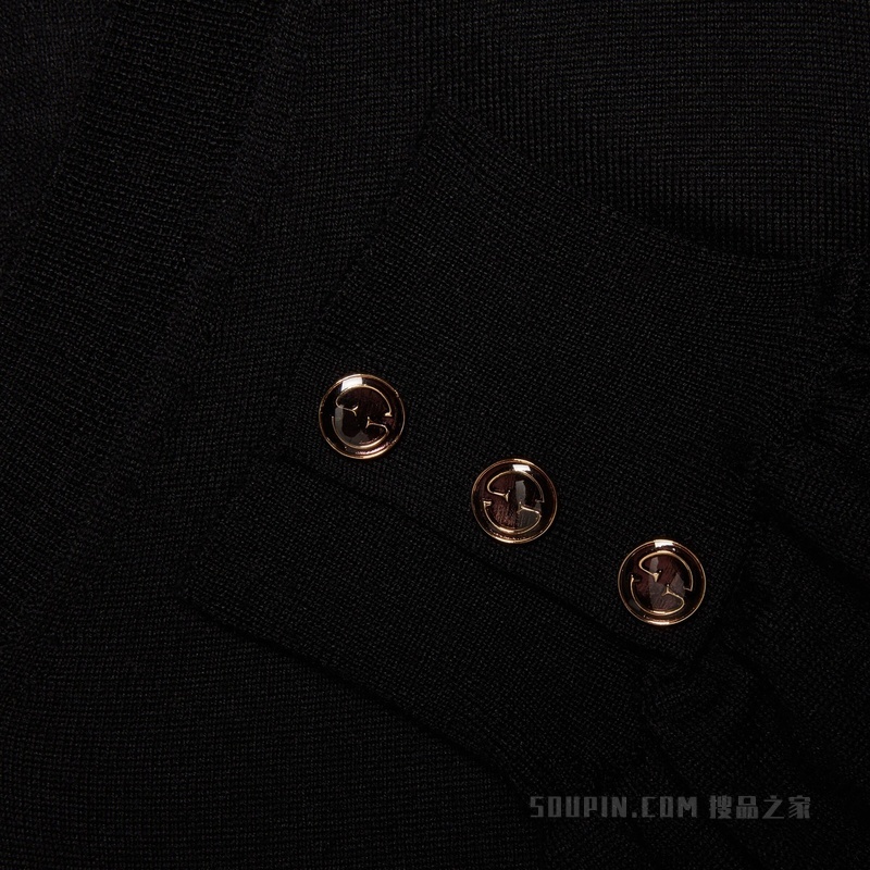 超细羊毛毛衣 黑色