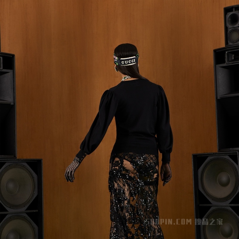 超细羊毛毛衣 黑色