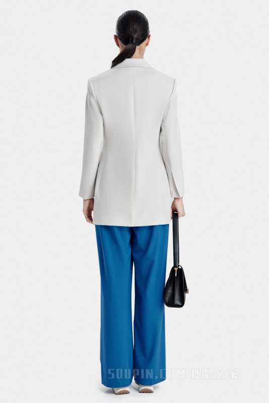 陨石灰极简西装夹克