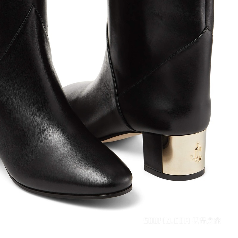 JIMMY CHOO/周仰杰】RYDEA 45 黑色纳帕革及膝靴RYDEA45NAP010003-搜品之家