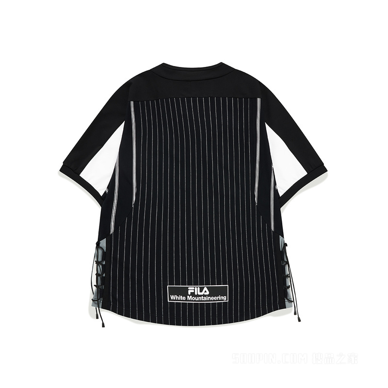 FILA x White Mountaineering 男士短袖T恤条纹印花