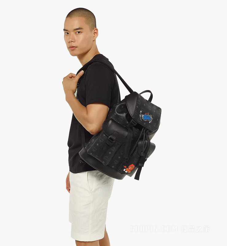 Medium Haru, Henry, Kaiser Brandenburg Backpack in Visetos