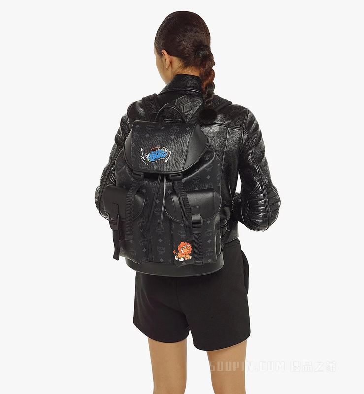 Medium Haru, Henry, Kaiser Brandenburg Backpack in Visetos