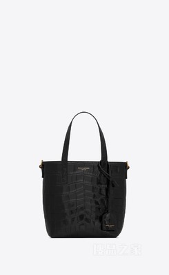 鳄鱼纹压印皮革SAINT LAURENT PARIS迷你购物包