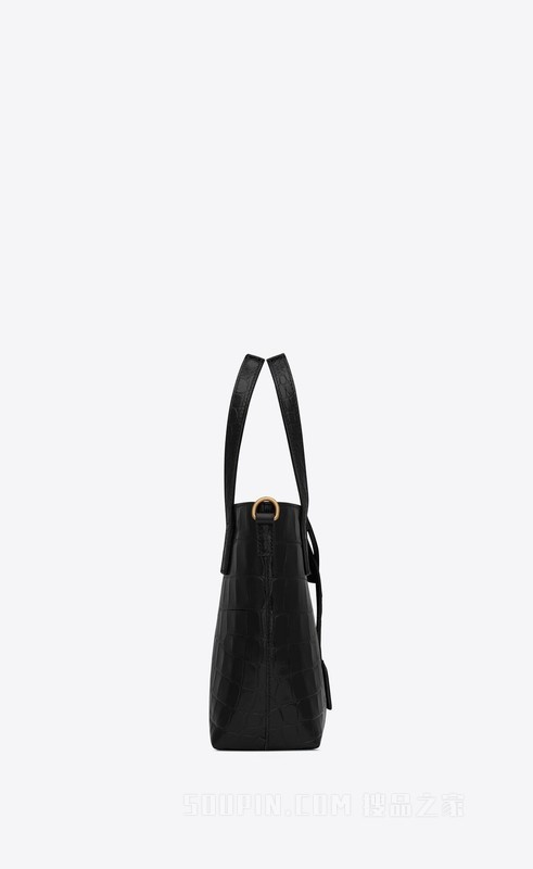 鳄鱼纹压印皮革SAINT LAURENT PARIS迷你购物包