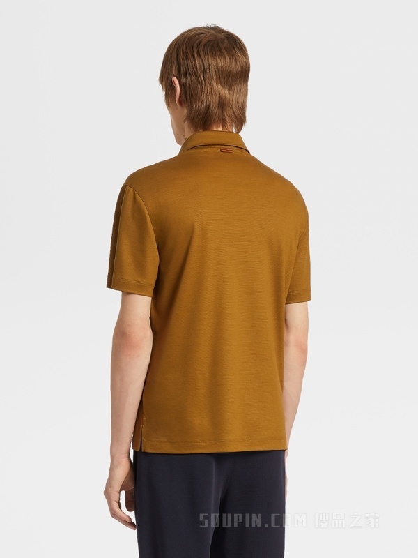 芥末黄 High Performance™ 羊毛短袖 Polo 衫