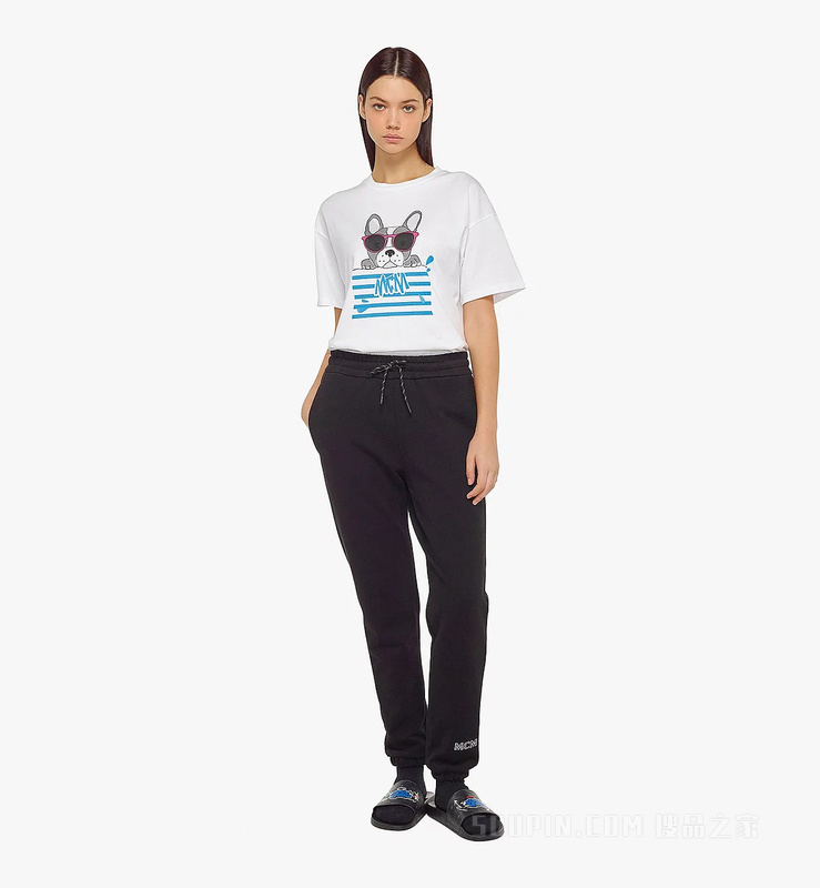 女士Essentials Logo棉运动裤