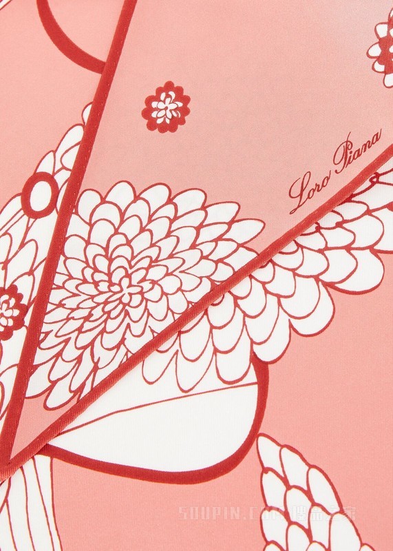 Hanakotoba 三角丝巾 桑蚕丝