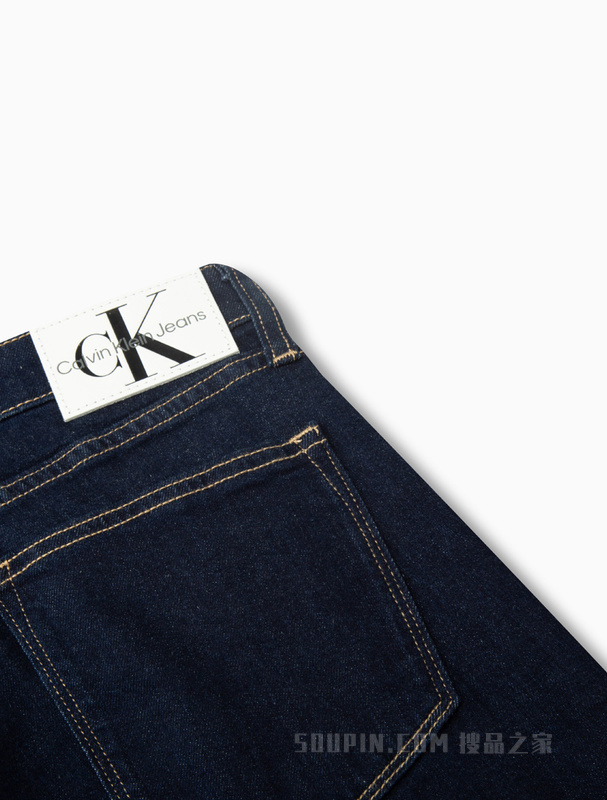 Calvin Klein 22春夏新款女士复古高腰直筒微喇水洗牛仔裤J218743