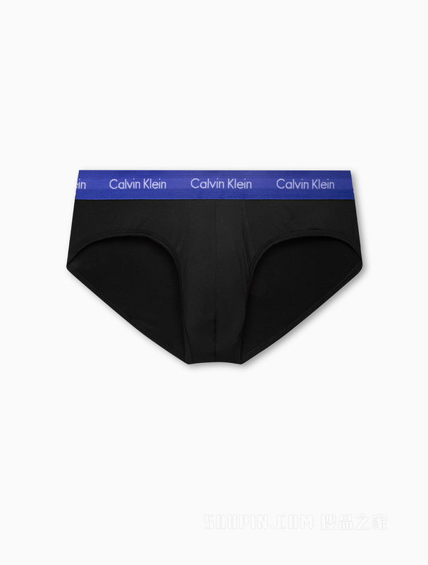 Calvin Klein 22早秋时尚三条装循环LOGO舒适棉质透气贴身三角内裤U2661