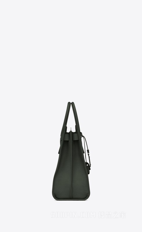 SAC DE JOUR薄款大号粒面皮革手袋